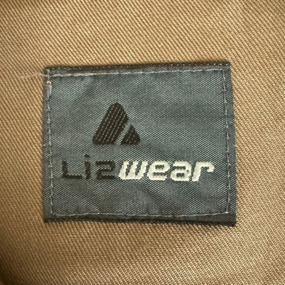 80s Vintage Lizwear Khaki Tan 100% Rayon Multi Pocket Safari Light Weight Jacket - Picture 8 of 14